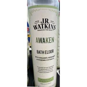 JR Watkins Awaken Rosemary Rosewood 5 Bath Elixirs & 1 Shower Mist 7pc Set